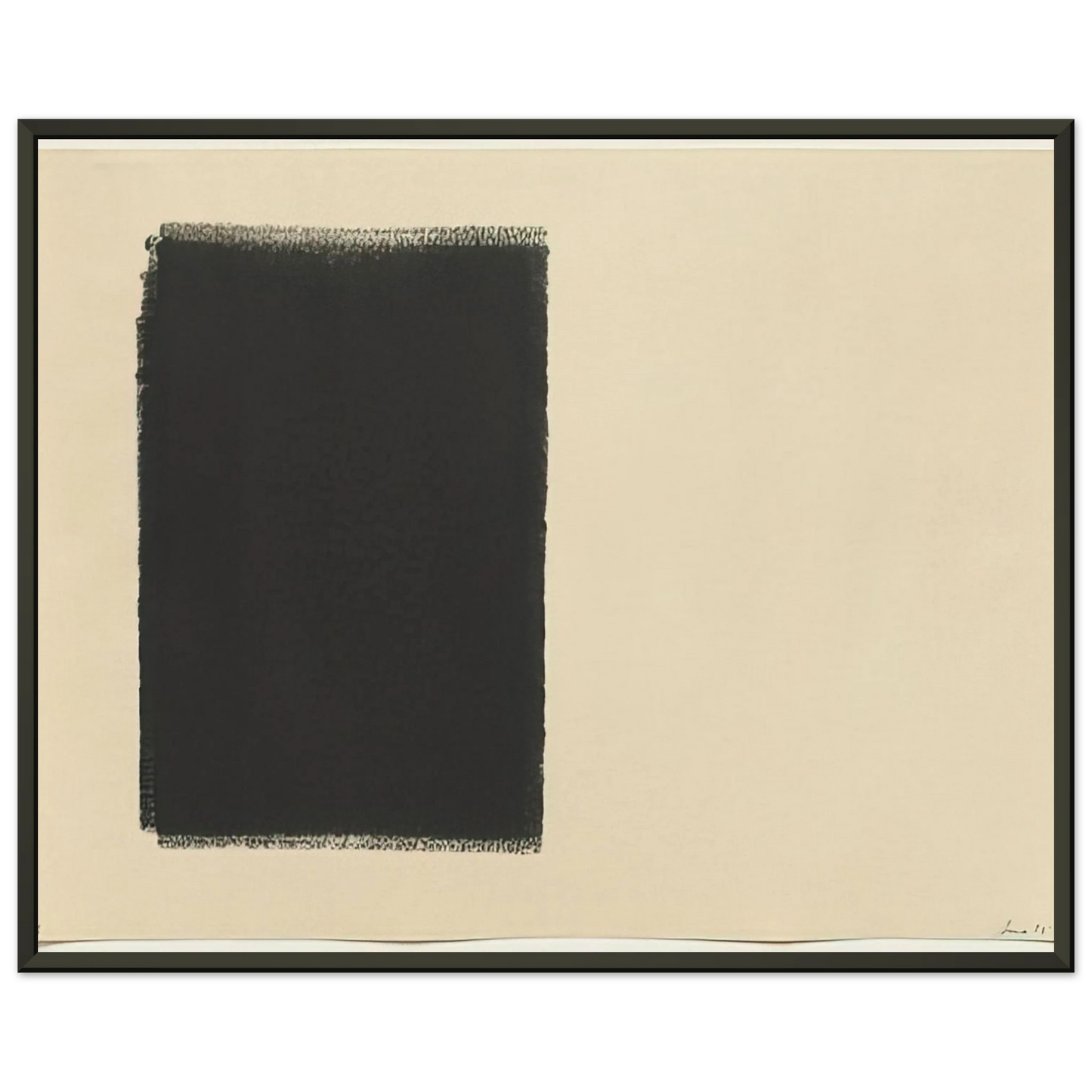 Richard Serra UNTITLED 14 PART ROLLER DRAWING 1973 Framed Art Print - Aluminum Frame - 70x100 cm / 28x40 inches