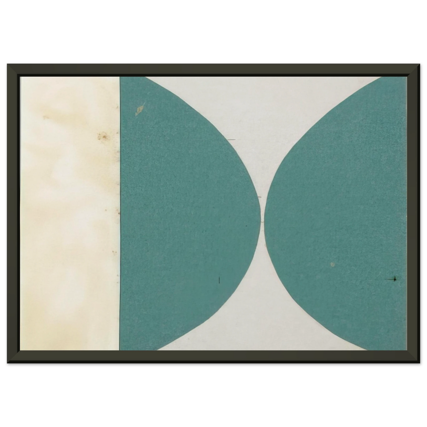 Ellsworth Kelly Green Curves from the series Line Form Color Framed Art Print - Aluminum Frame - 70x100 cm / 28x40 inches