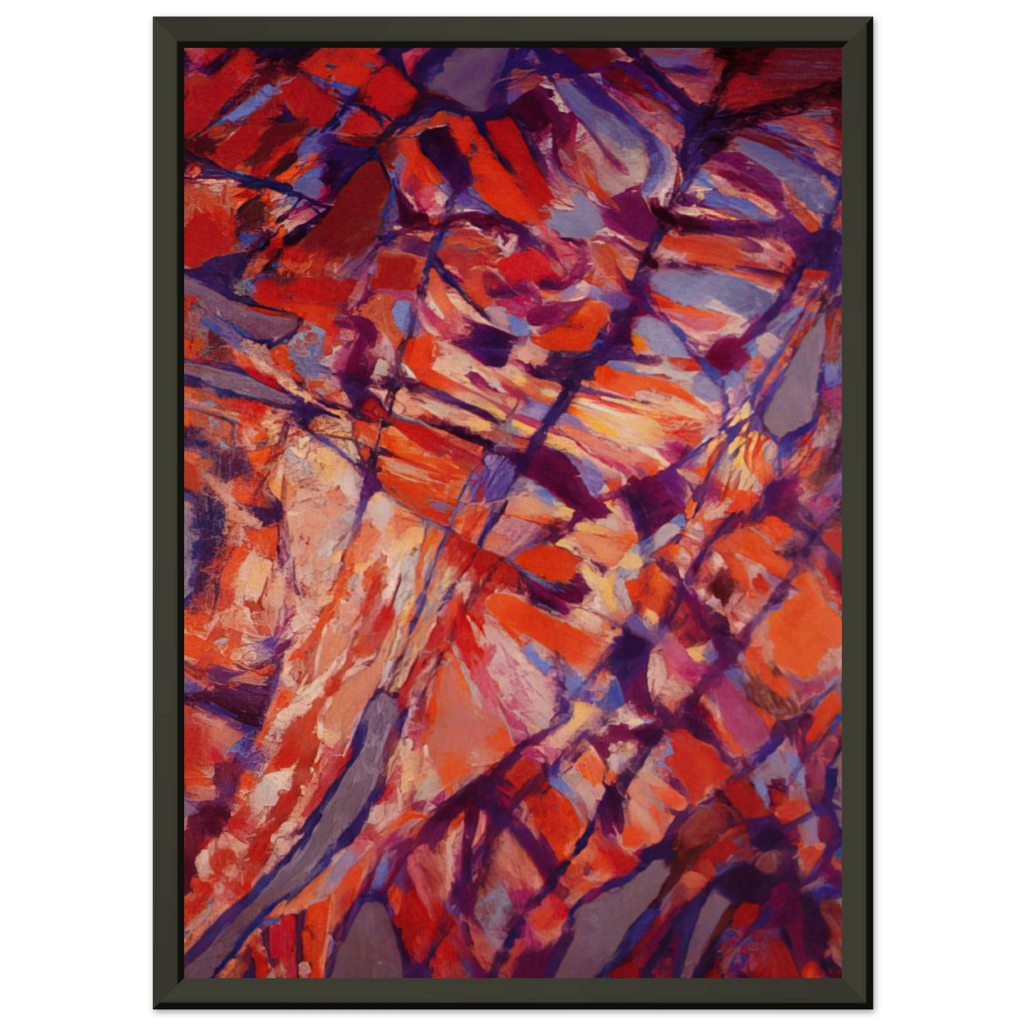 Alfred Manessier Terre assoiffee I 1966 Framed Art Print - Aluminum Frame - 70x100 cm / 28x40 inches