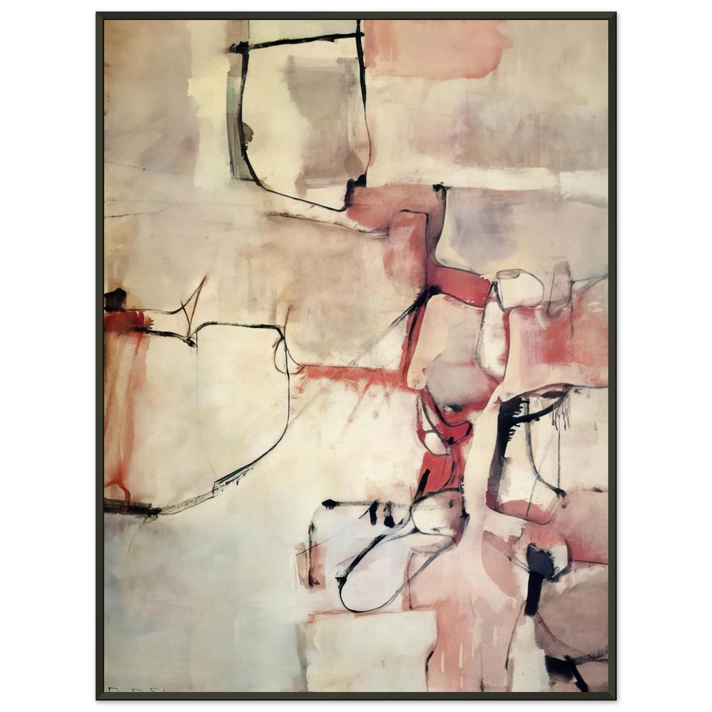 Richard Diebenkorn Albuquerque 3 Framed Art Print - Aluminum Frame - 70x100 cm / 28x40 inches