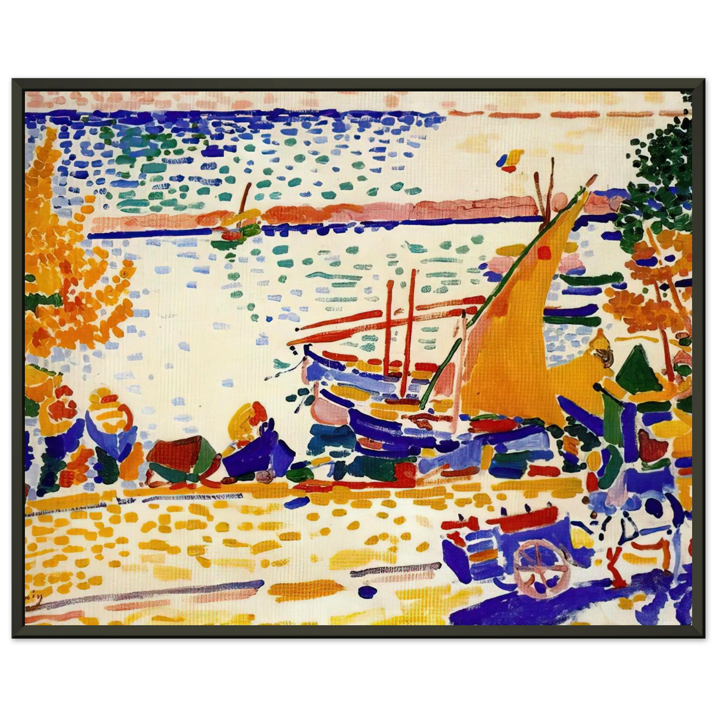 Andre Derain THE PORT OF COLLIOURE 1905 1 Framed Art Print - Aluminum Frame - 60x80 cm / 24x32 inches