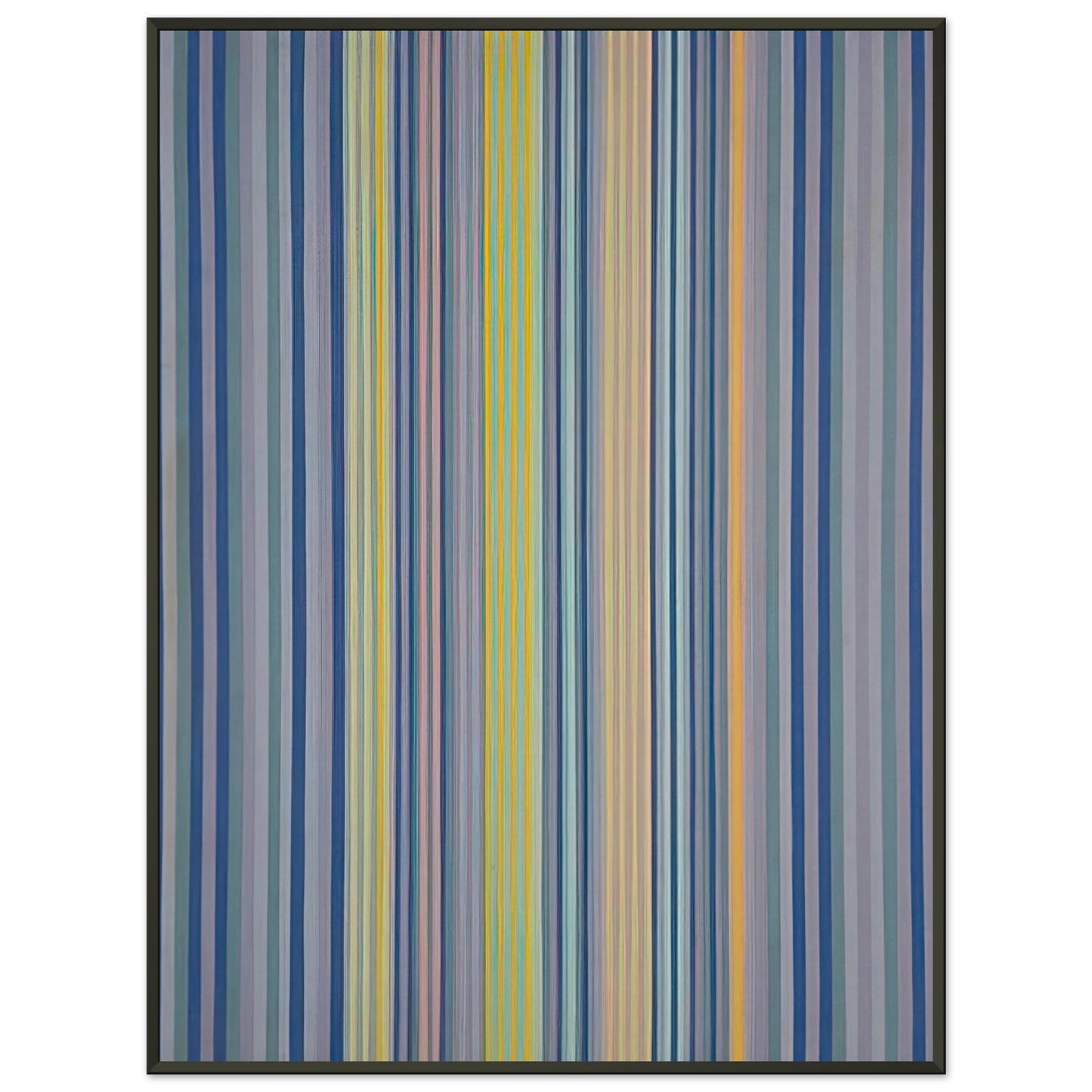 Gene Davis Midnight Watch 1976 Framed Art Print - Aluminum Frame - 70x100 cm / 28x40 inches
