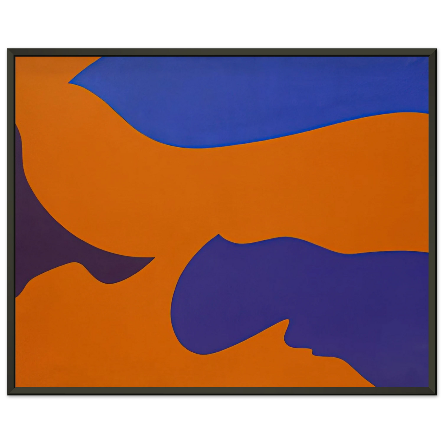 Fernand Leduc Passage rosion vermillion Framed Art Print - Aluminum Frame - 60x80 cm / 24x32 inches