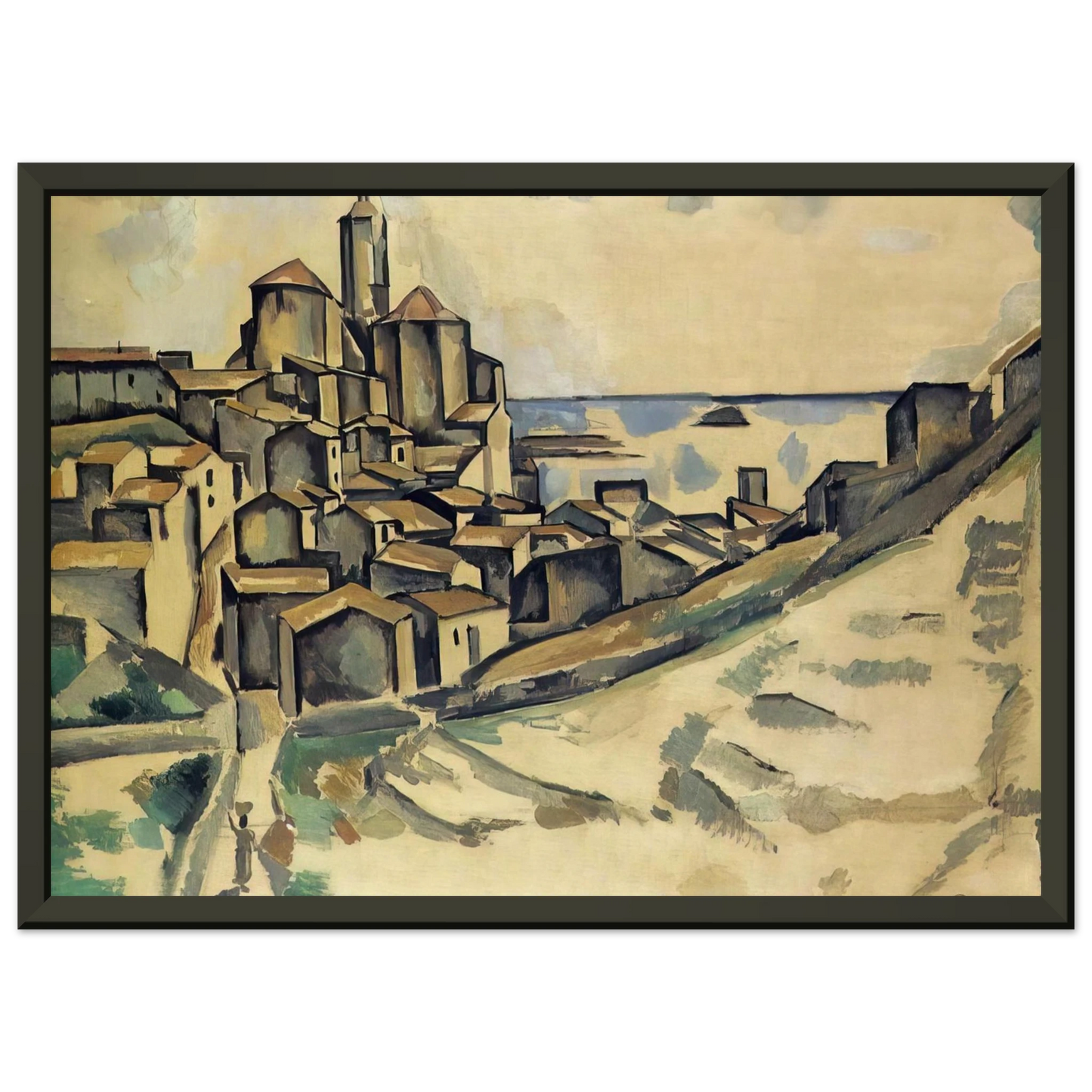 Andre Derain LANDSCAPE AT CADAQUES Framed Art Print - Aluminum Frame - 40x50 cm / 16x20 inches