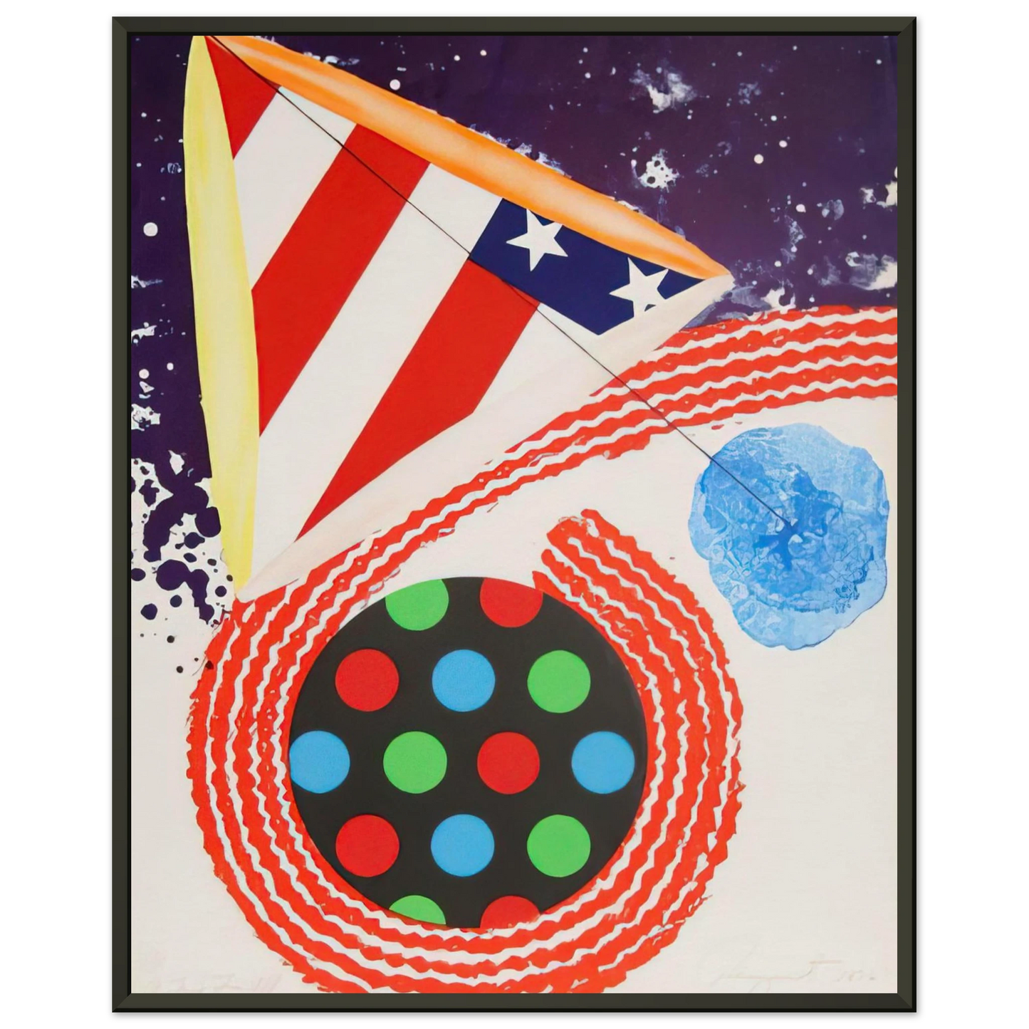 James Rosenquist A Free for All Framed Art Print - Aluminum Frame - 70x100 cm / 28x40 inches