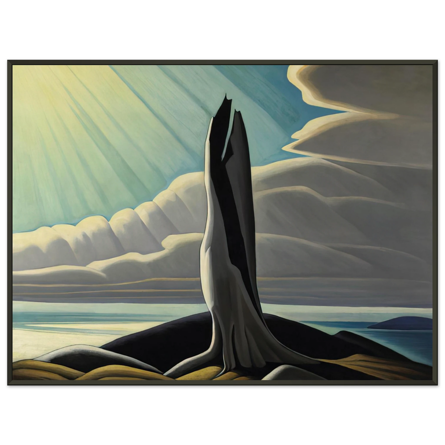 Lawren Harris North Shore Lake Superior 1926 Framed Art Print - Aluminum Frame - 60x80 cm / 24x32 inches