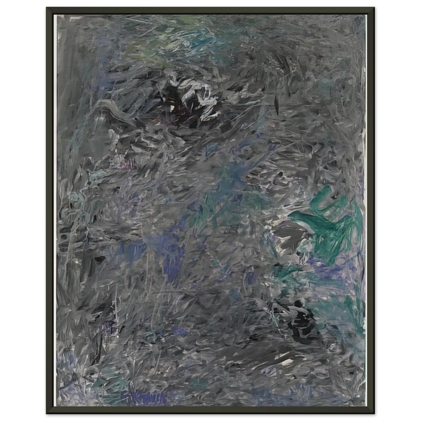 Milton Resnick UNTITLED 6 1959 Framed Art Print - Aluminum Frame - 40x50 cm / 16x20 inches