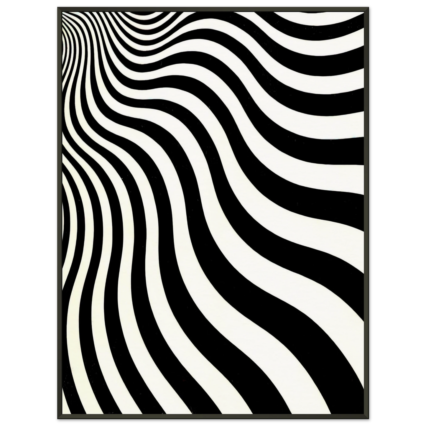 Bridget Riley INTAKE 1964 Framed Art Print - Aluminum Frame - 60x80 cm / 24x32 inches