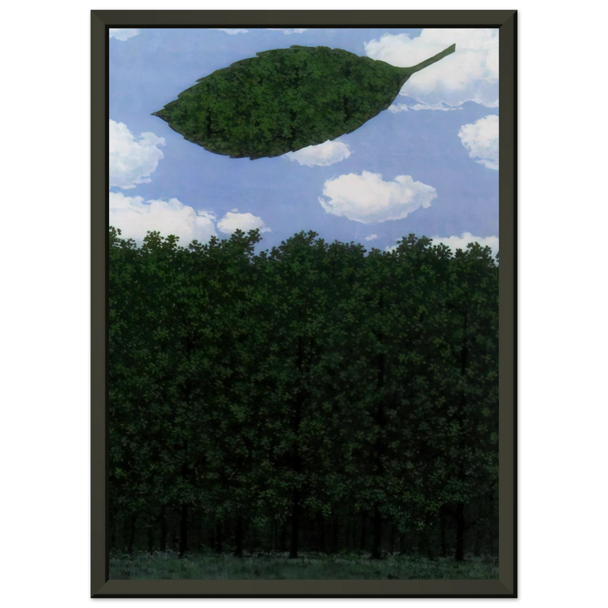 Rene Magritte  CHORUS OF THE SPHINX 1964 Framed Art Print  - Aluminum Frame - 70x100 cm / 28x40 inches