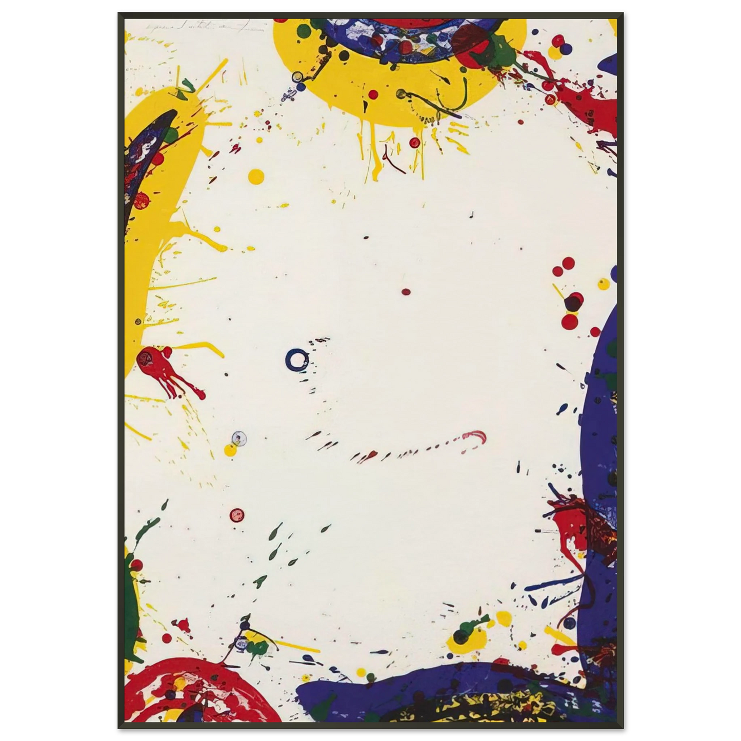 Sam Francis Upper Yellow II Lembark L73 Framed Art Print - Aluminum Frame - 21x29.7 cm / 8x12"