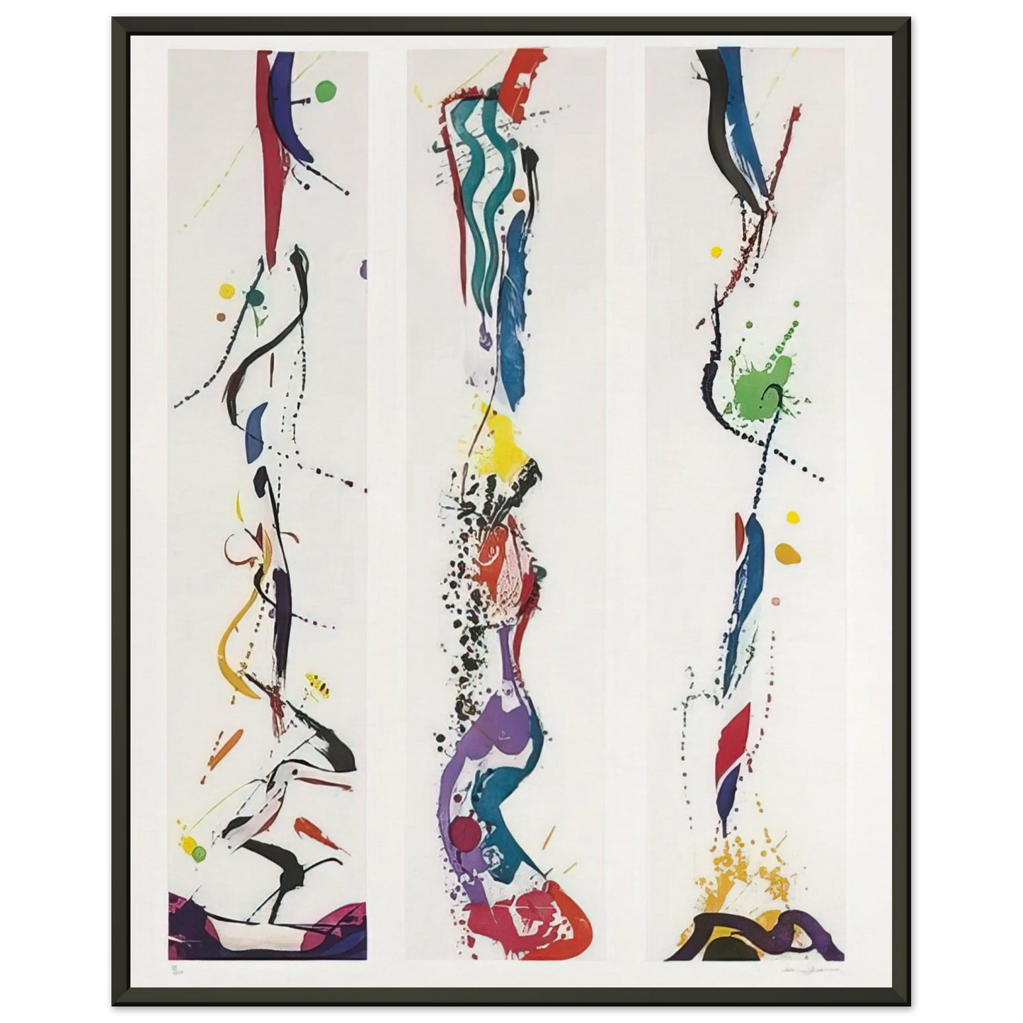 Sam Francis Untitled Lembark I92 Framed Art Print - Aluminum Frame - 60x80 cm / 24x32 inches