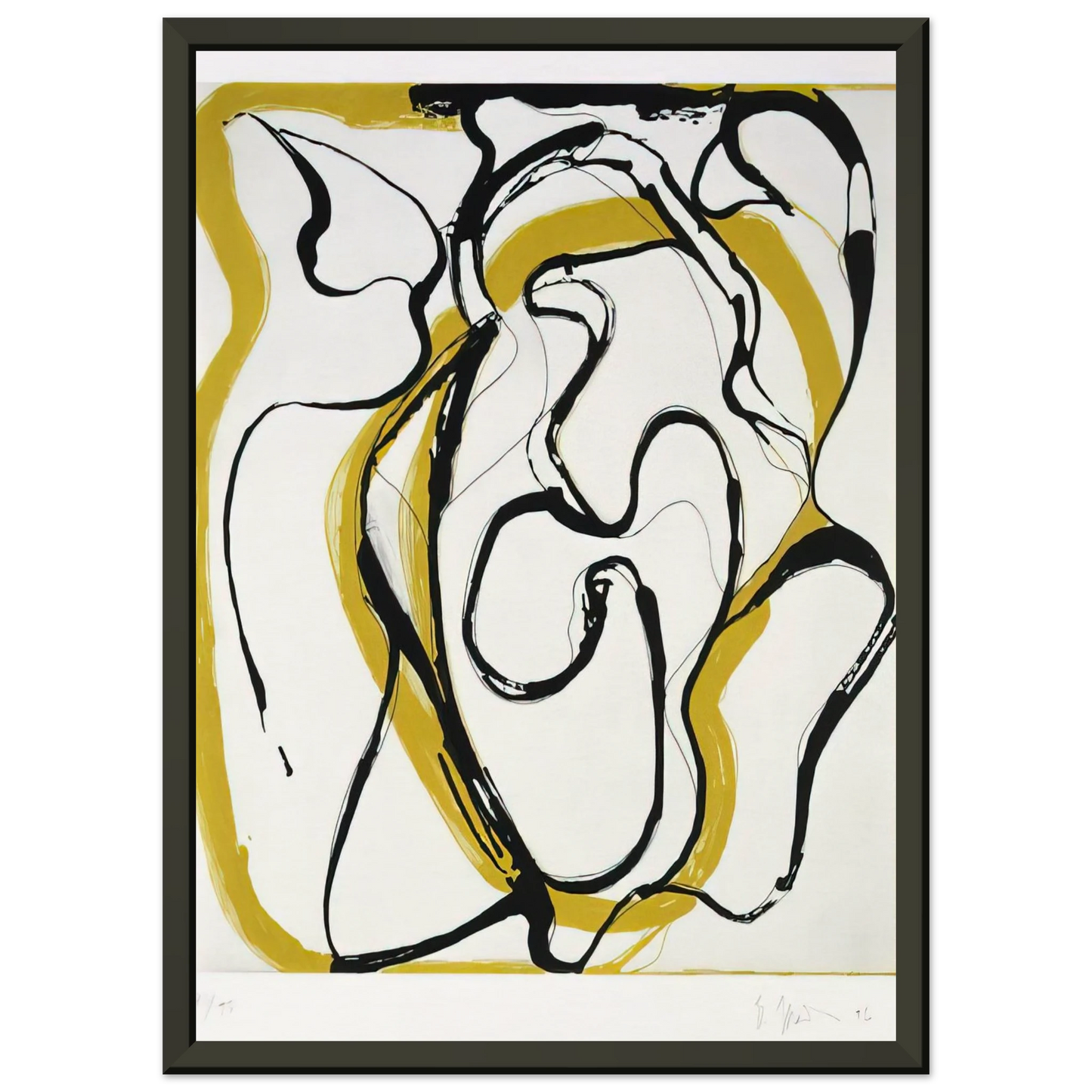 Brice Marden Untitled 1996 Framed Art Print - Aluminum Frame - 60x80 cm / 24x32 inches