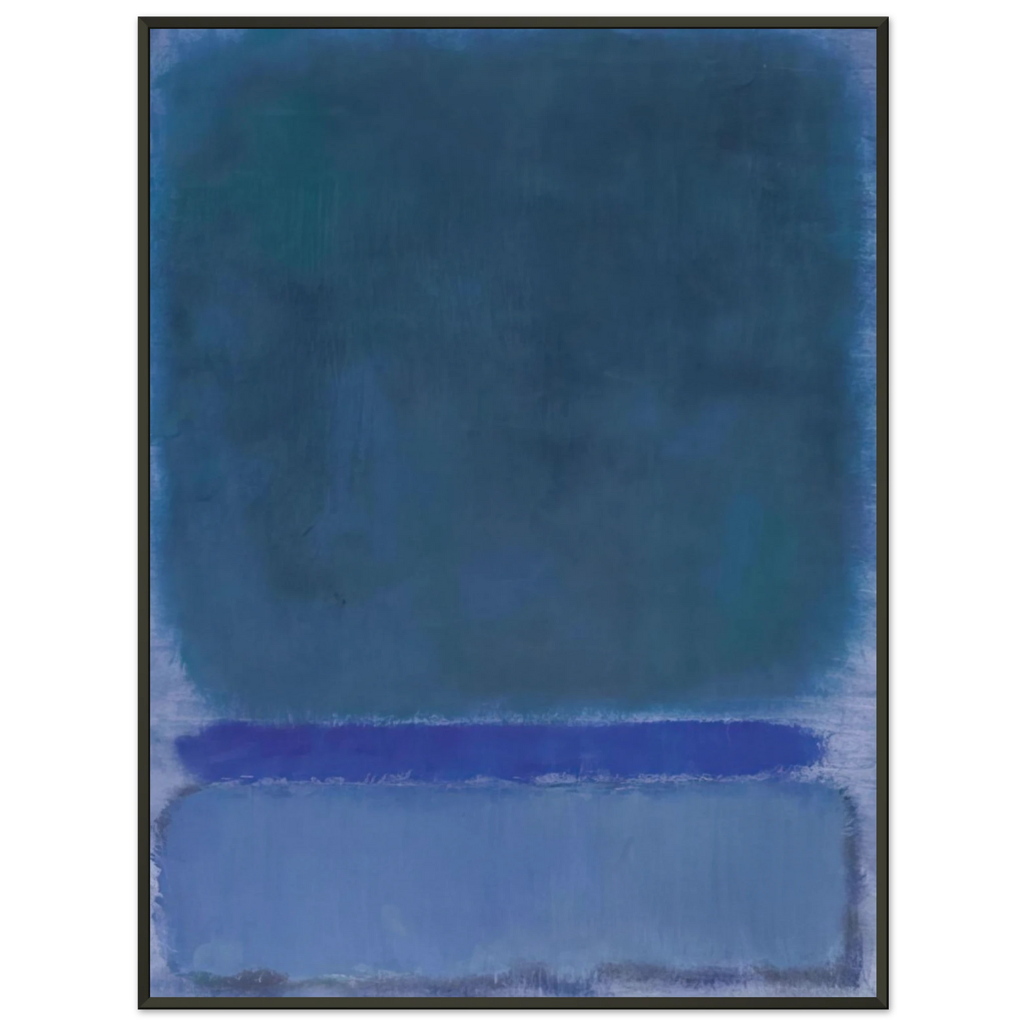 Mark Rothko Untitled Green on Blue 1968 Framed Art Print - Aluminum Frame - 40x50 cm / 16x20 inches