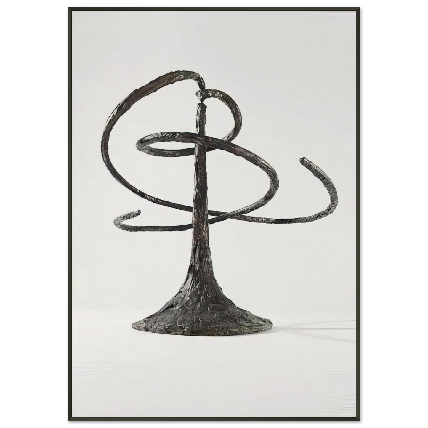 Alexander Calder THE HELICES DOUBLE HELIX 1944 Framed Art Print - Aluminum Frame - 21x29.7 cm / 8x12"
