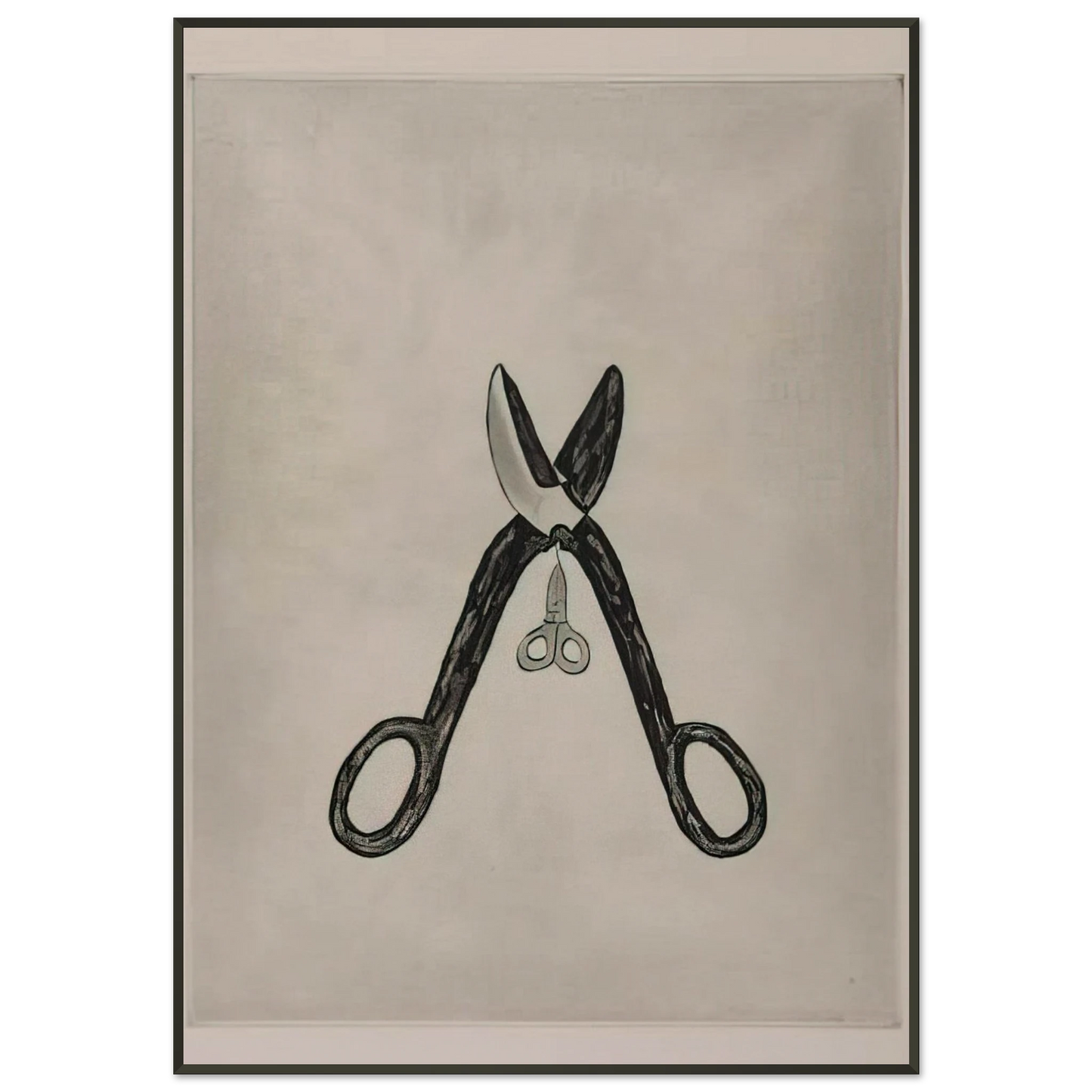 Louise Bourgeois SCISSORS 1994 Framed Art Print - Aluminum Frame - 21x29.7 cm / 8x12"