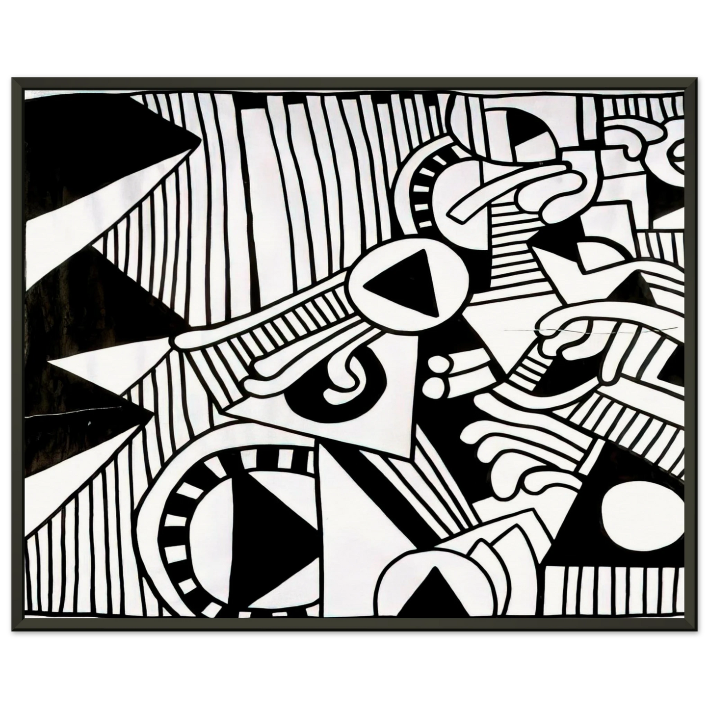Keith Haring UNTITLED 1978 1 Framed Art Print - Aluminum Frame - 70x100 cm / 28x40 inches