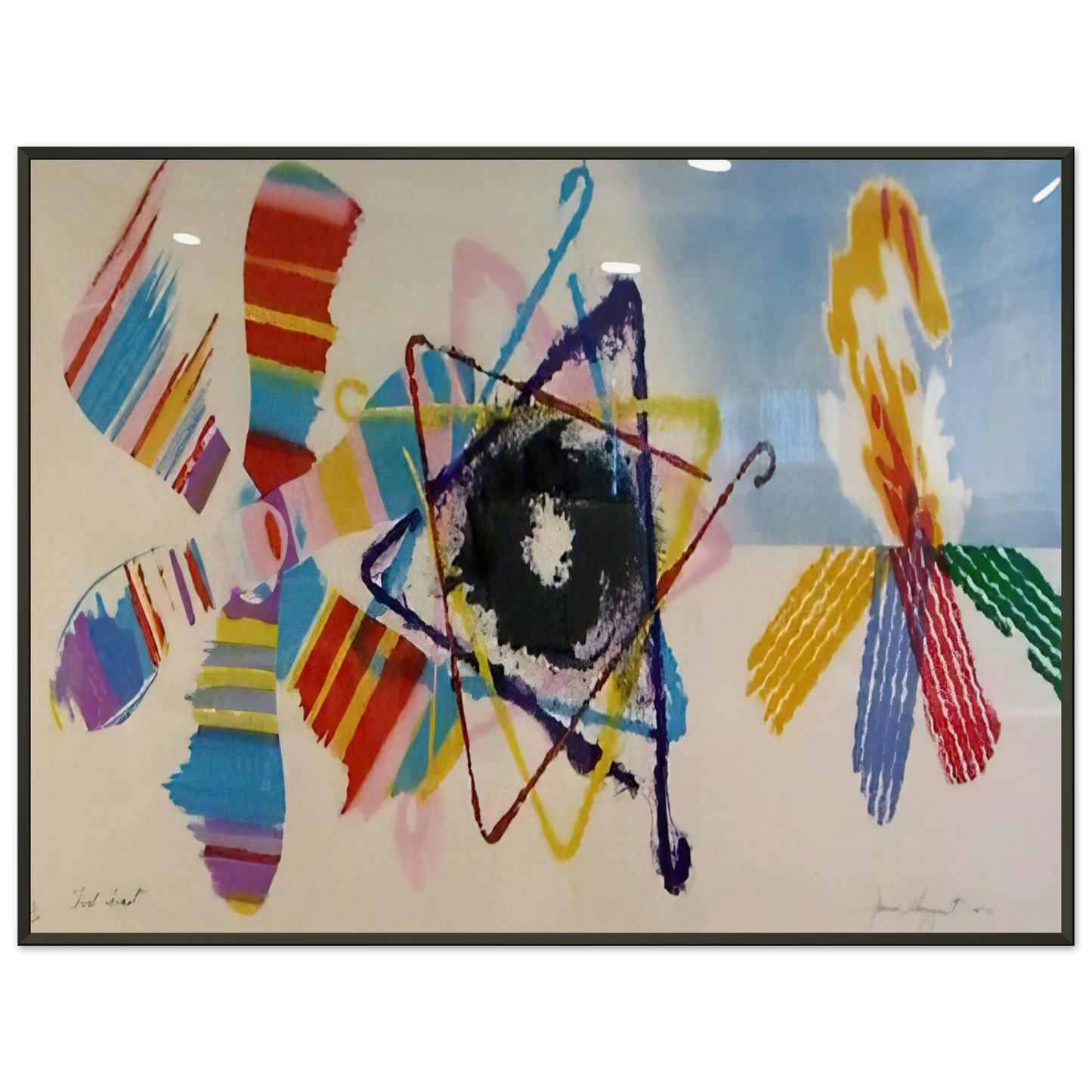 James Rosenquist Fast Feast Framed Art Print - Aluminum Frame - 40x50 cm / 16x20 inches