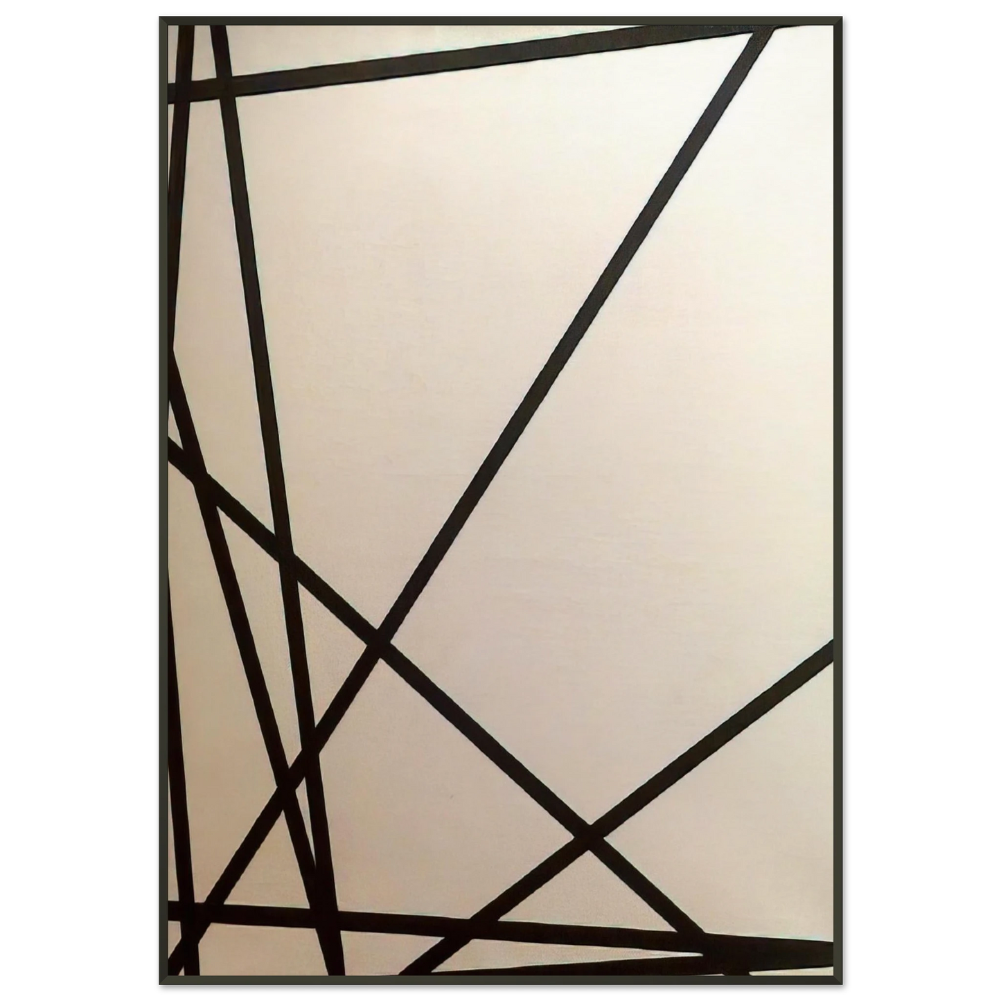 Francois Morellet 10 lignes au hasard 1975 Framed Art Print - Aluminum Frame - 21x29.7 cm / 8x12"