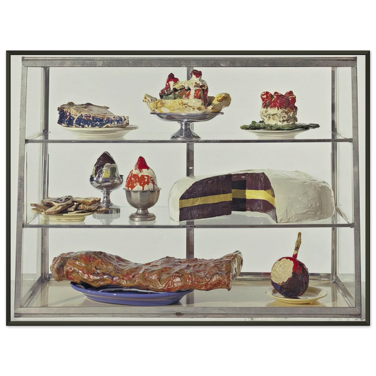 Claes Oldenburg PASTRY CASE I 1962 Framed Art Print - Aluminum Frame - 40x50 cm / 16x20 inches