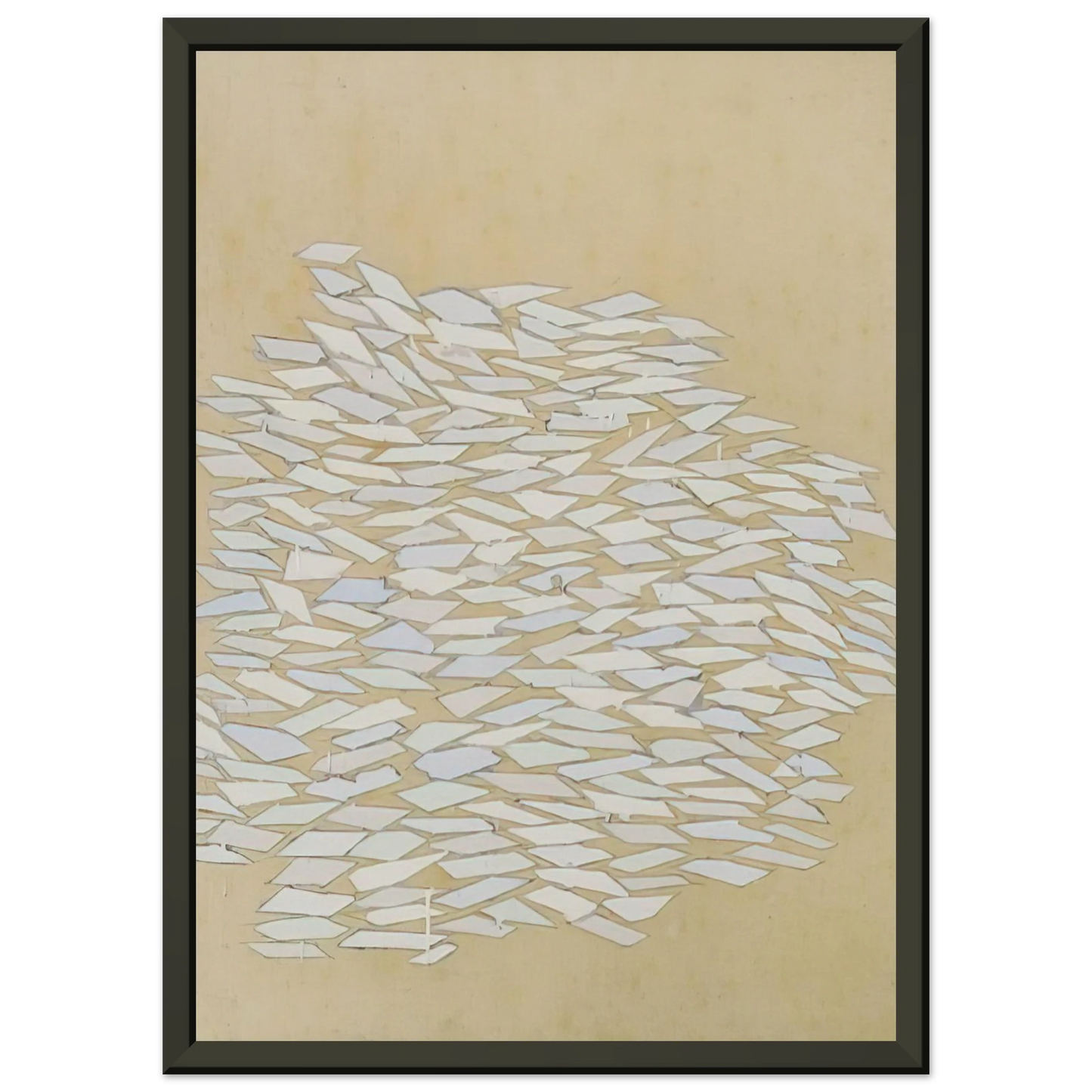 Robert Goodnough Pastel Statement 1971 Framed Art Print - Aluminum Frame - 60x80 cm / 24x32 inches