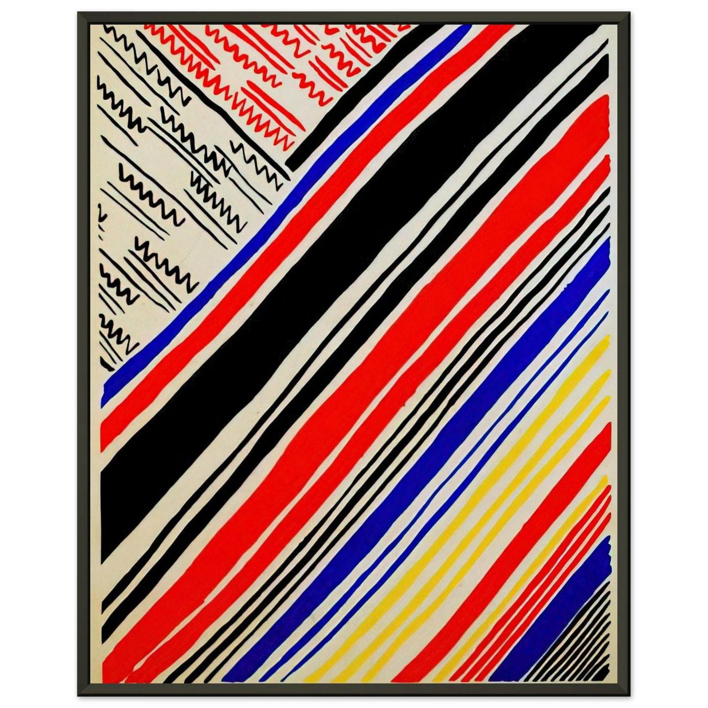 Sonia Delaunay COMPOSITION 11 Framed Art Print - Aluminum Frame - 70x100 cm / 28x40 inches