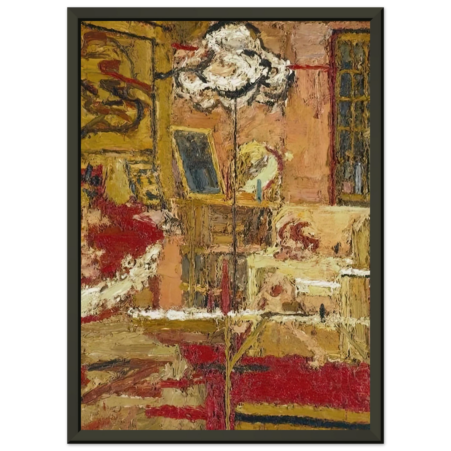 Frank Auerbach THE SITTING ROOM Framed Art Print - Aluminum Frame - 40x50 cm / 16x20 inches