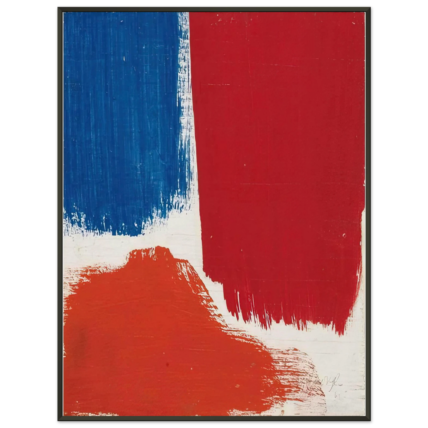 Robert Goodnough Untitled 1961 Framed Art Print - Aluminum Frame - 60x80 cm / 24x32 inches