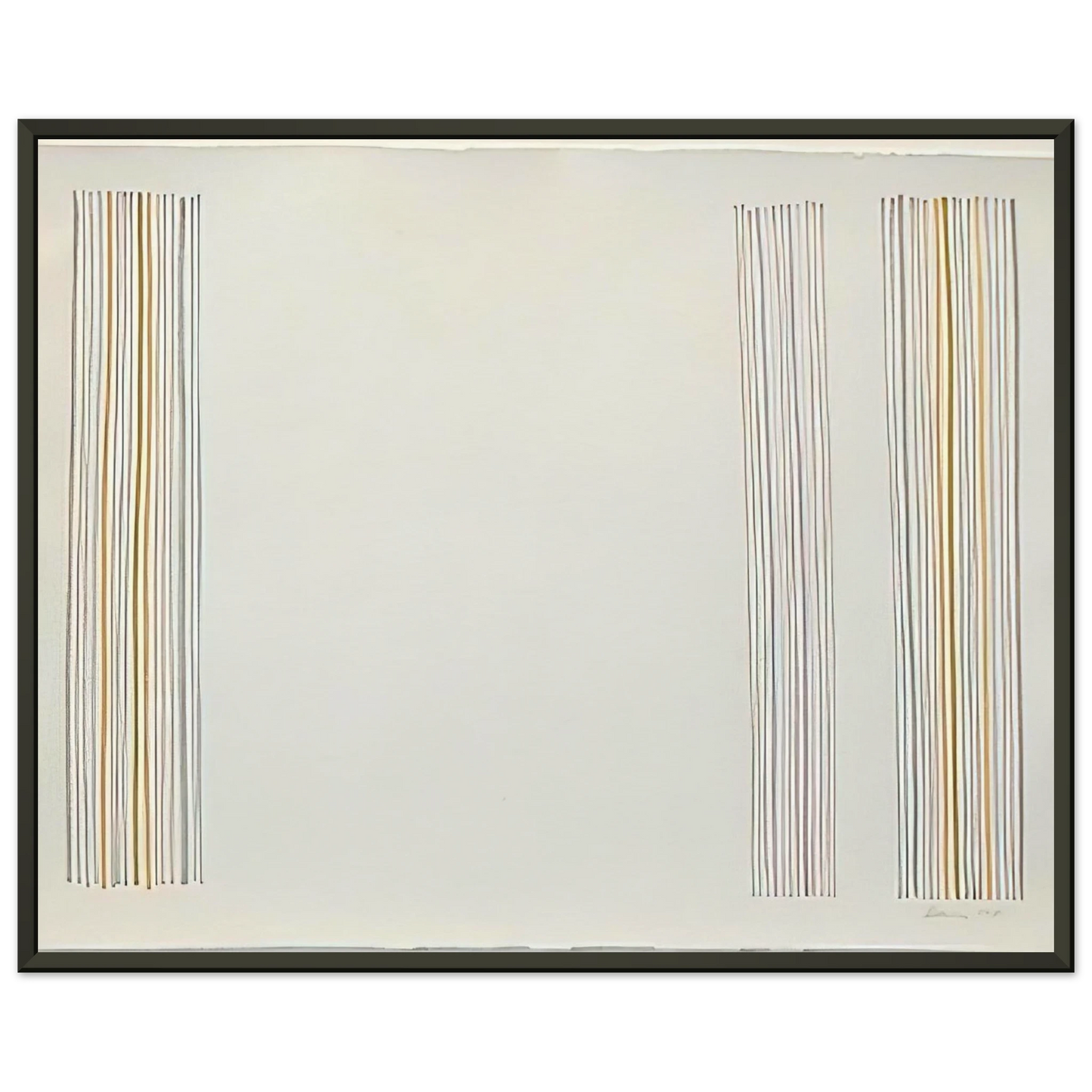 Gene Davis Untitled 1981 Framed Art Print - Aluminum Frame - 40x50 cm / 16x20 inches