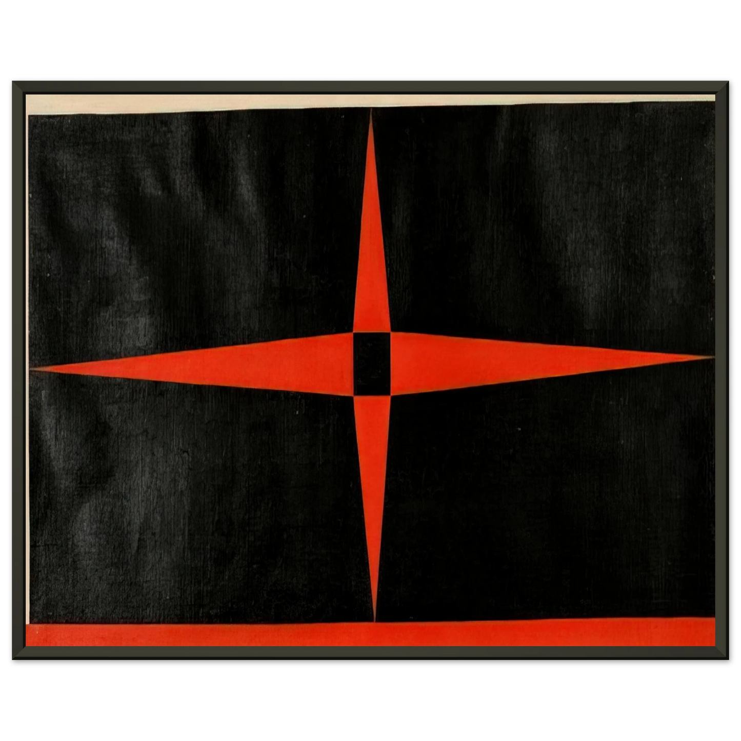 Carmen Herrera Red Star 1949 Framed Art Print - Aluminum Frame - 70x100 cm / 28x40 inches