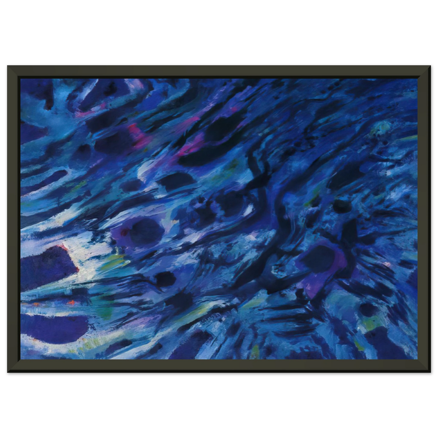 Alfred Manessier Eaux vives 1979 Framed Art Print - Aluminum Frame - 70x100 cm / 28x40 inches