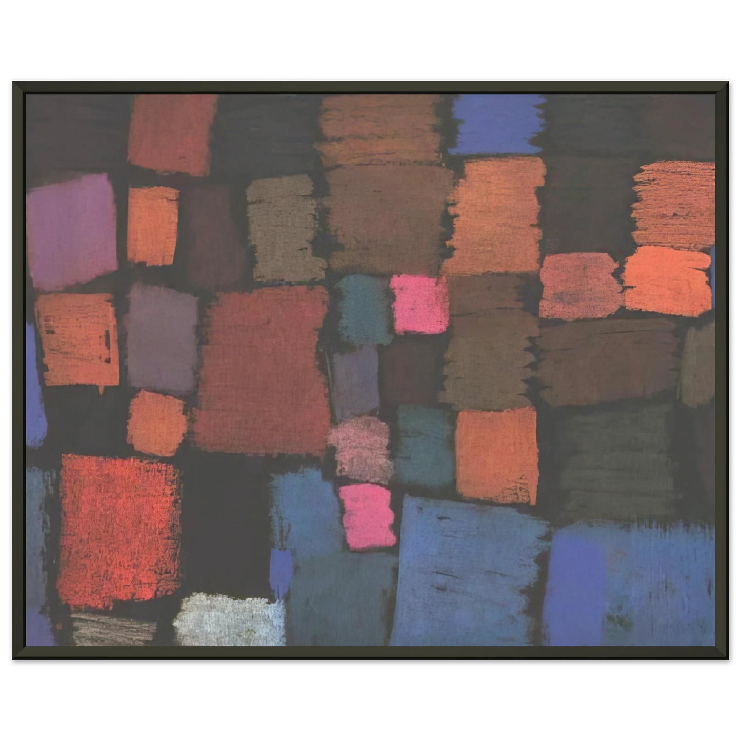 Paul Klee  COMING TO BLOOM 1934 Framed Art Print  - Aluminum Frame - 40x50 cm / 16x20 inches
