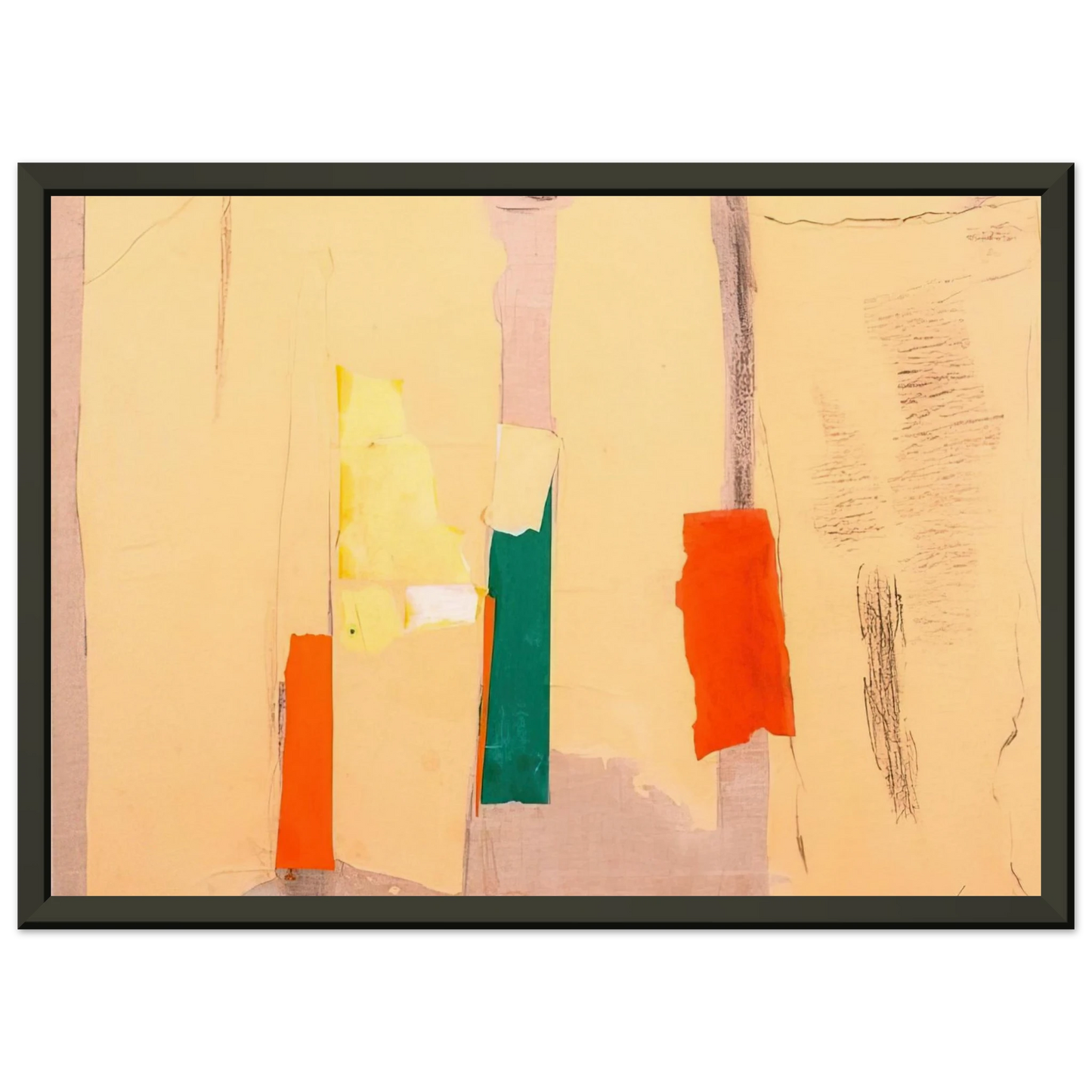 Esteban Vicente UNTITLED 1998 Framed Art Print - Aluminum Frame - 40x50 cm / 16x20 inches