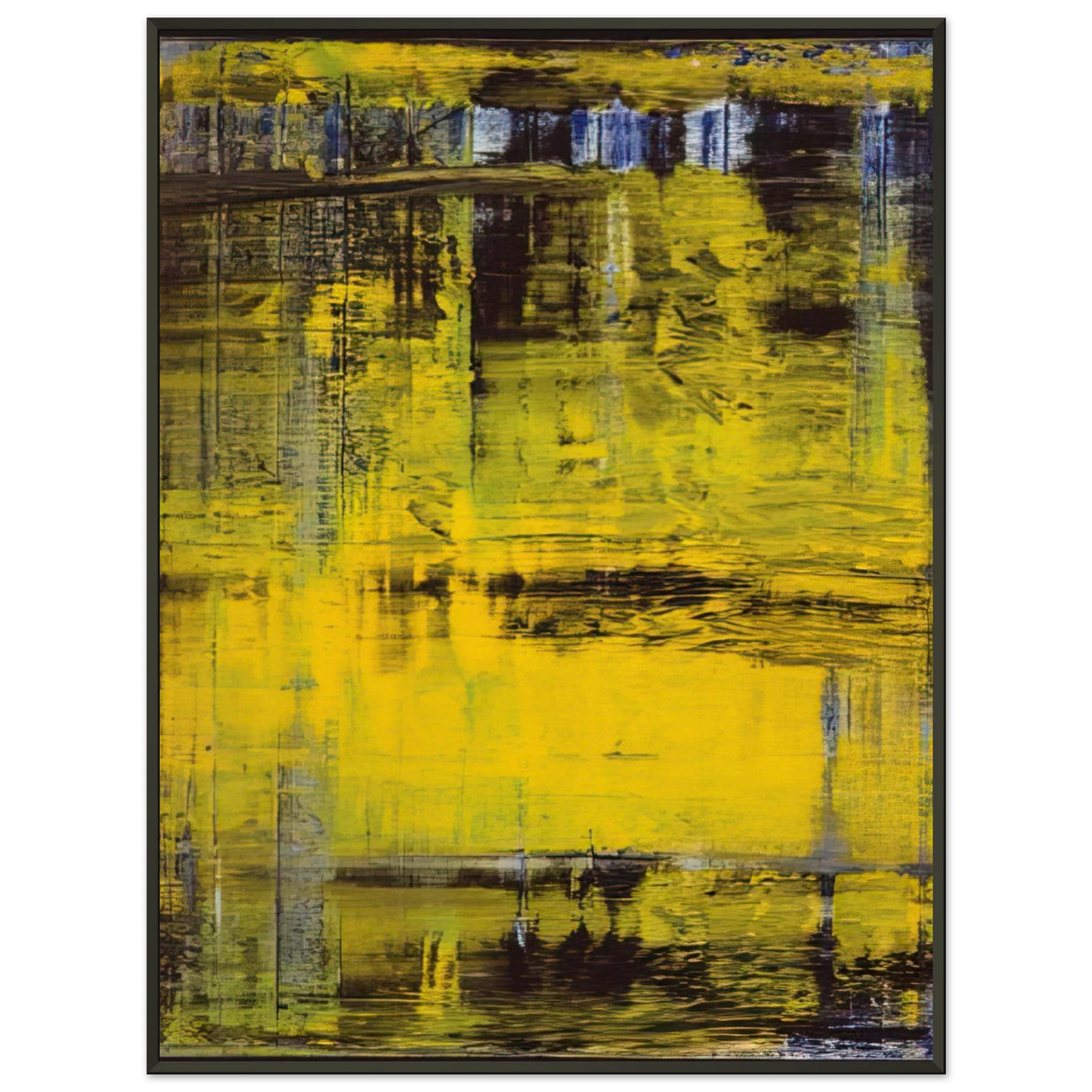 Gerhard Richter ABSTRACT PAINTING NO 809 3 Framed Art Print - Aluminum Frame - 40x50 cm / 16x20 inches
