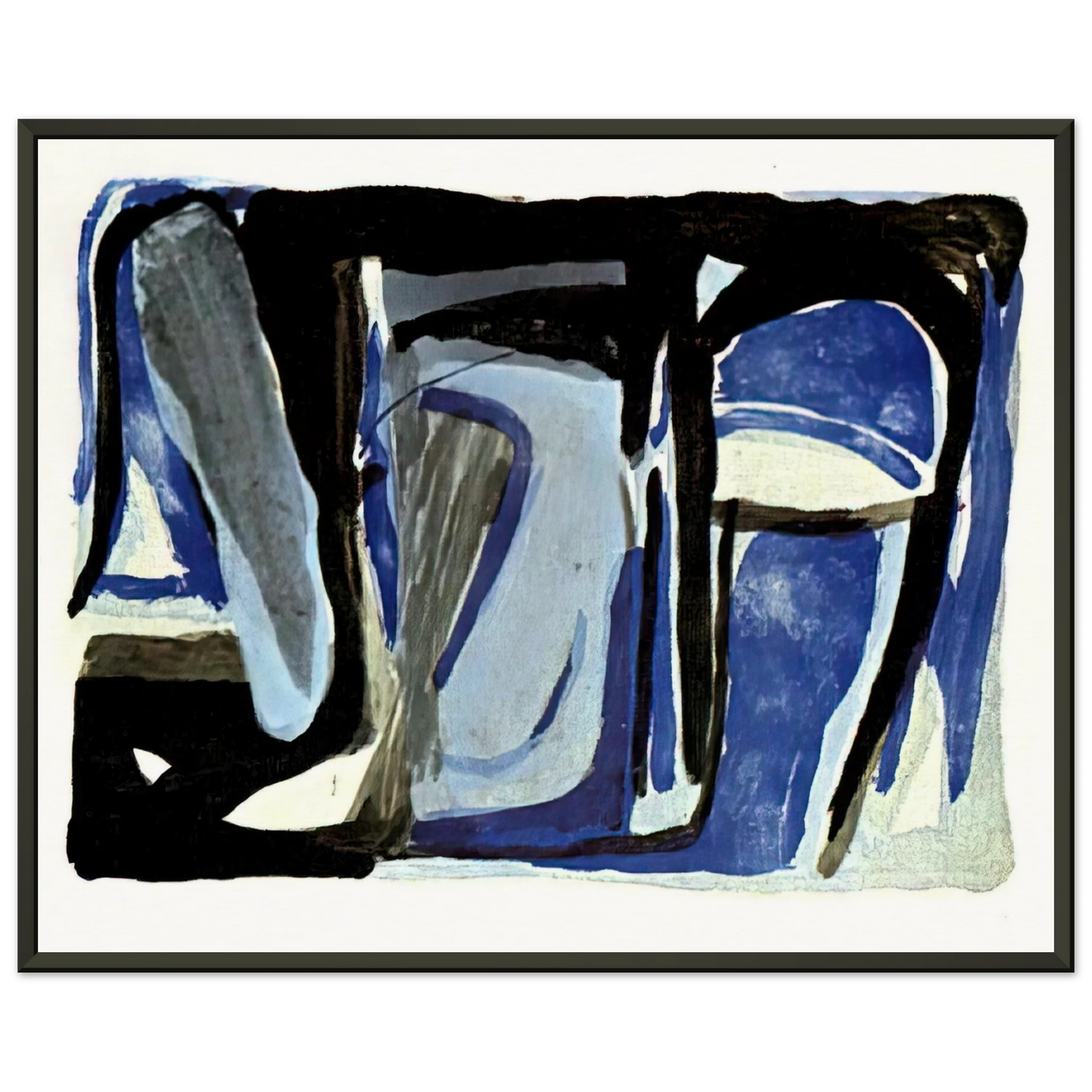 Bram van Velde Souvenir Duthuit 1975 Framed Art Print - Aluminum Frame - 70x100 cm / 28x40 inches