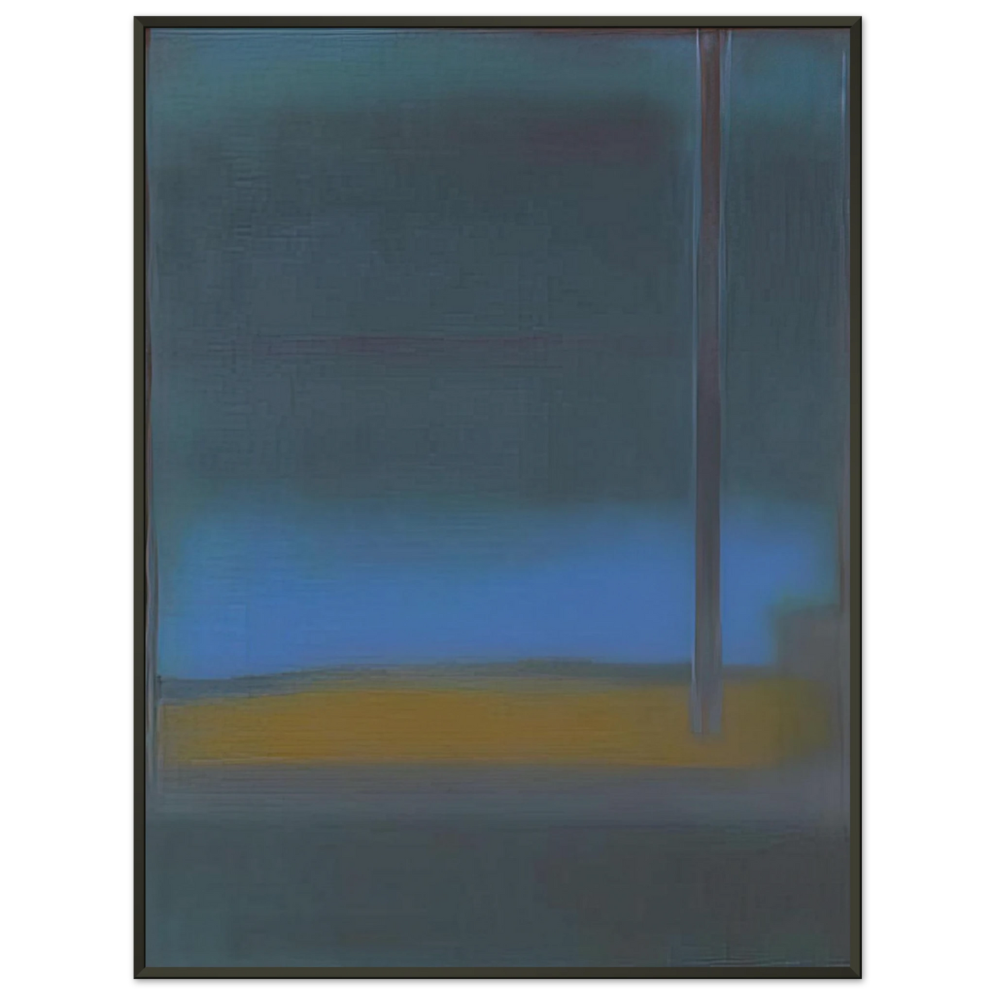 Esteban Vicente ONE DAY 1976 Framed Art Print - Aluminum Frame - 40x50 cm / 16x20 inches