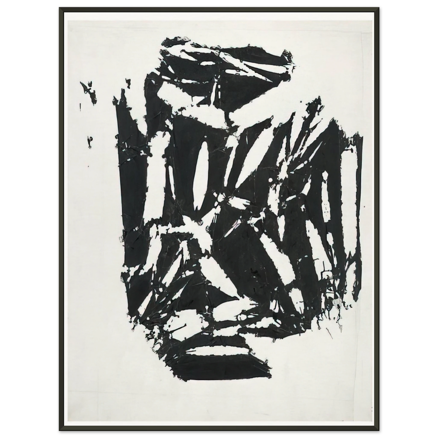 Simon Hantai Laissee 1994 Framed Art Print - Aluminum Frame - 60x80 cm / 24x32 inches