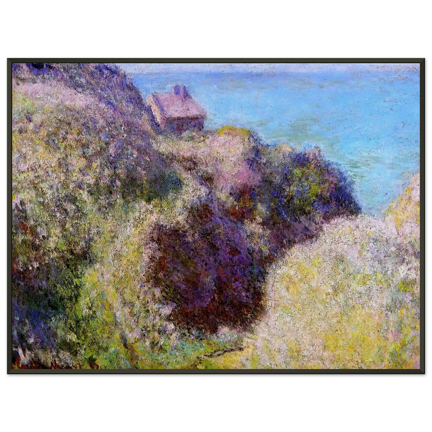 claude monet The Gorge at Varengeville Late Afternoon Framed Art Print - Aluminum Frame - 60x80 cm / 24x32 inches