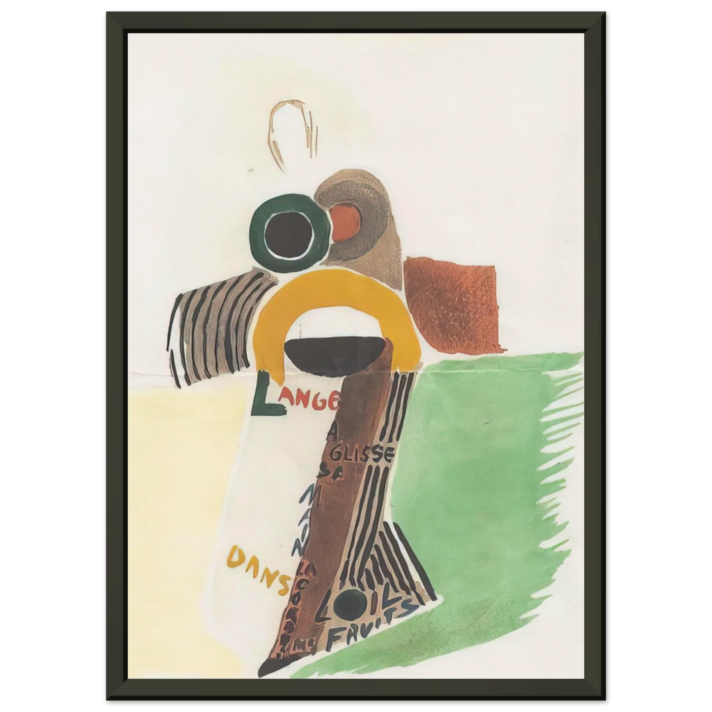 Sonia Delaunay ROBE POEME L ANGE A GLISSE 1922 Framed Art Print - Aluminum Frame - 60x80 cm / 24x32 inches