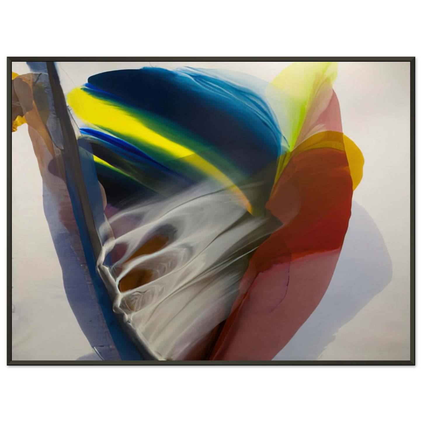 Paul Jenkins  Wanderland Express  1976 Framed Art Print  - Aluminum Frame - 60x80 cm / 24x32 inches