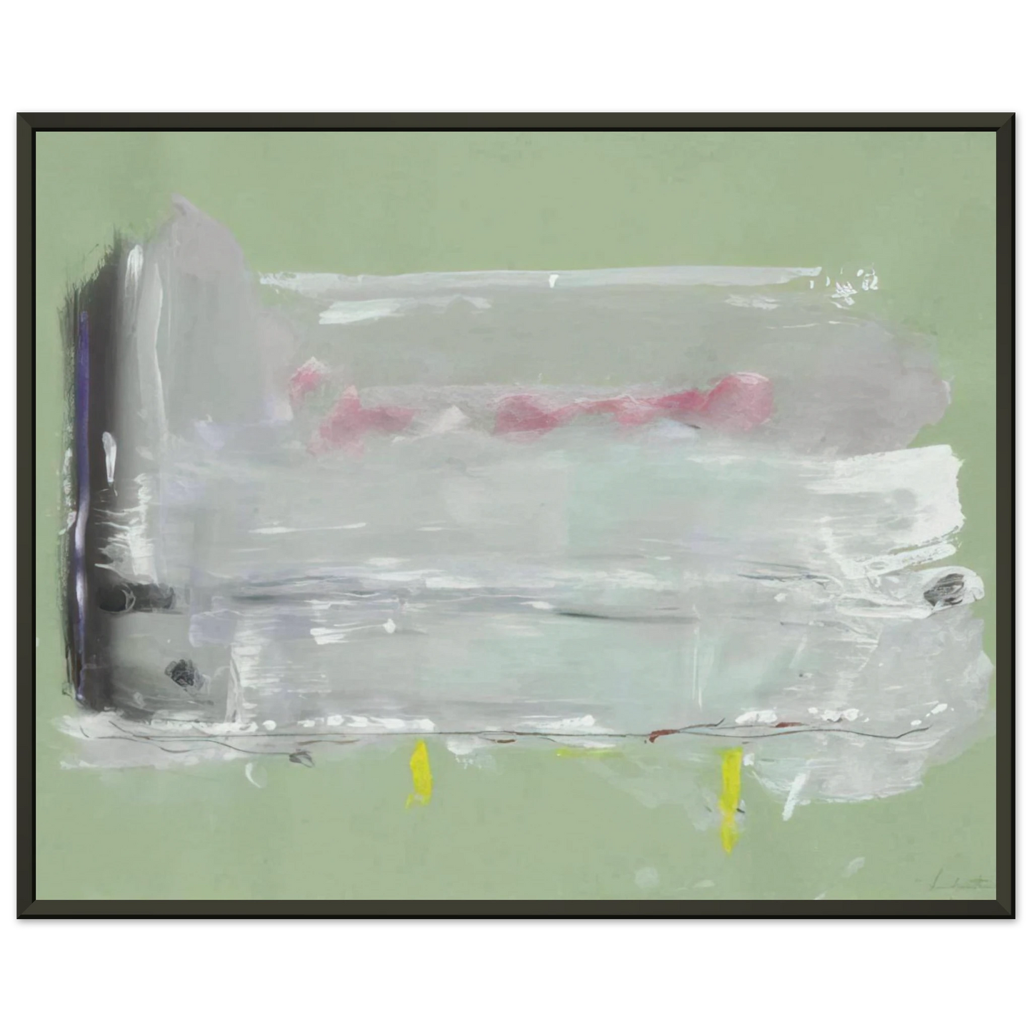Helen Frankenthaler Untitled 1984 Framed Art Print - Aluminum Frame - 40x50 cm / 16x20 inches