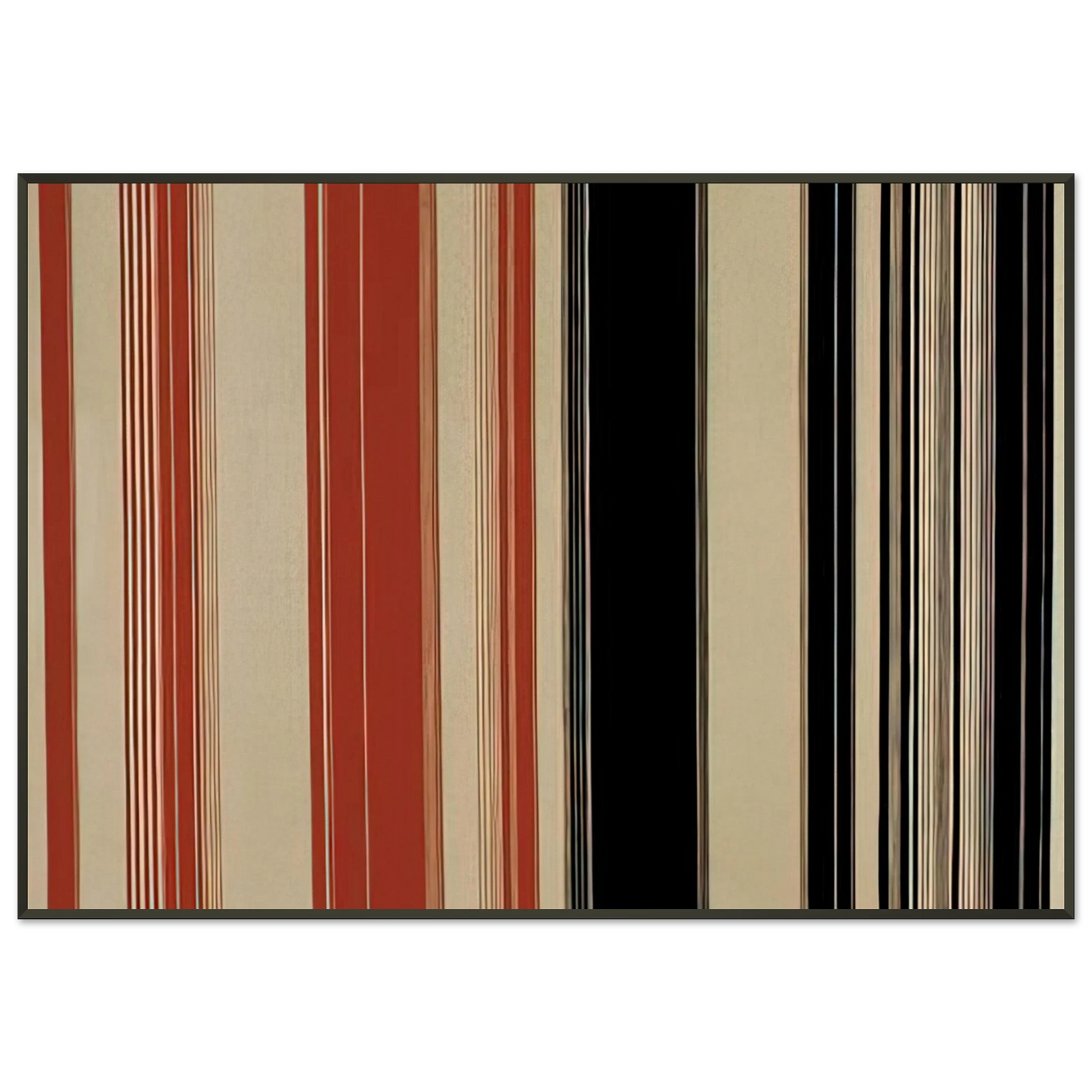 Gene Davis Algeria 1982 Framed Art Print - Aluminum Frame - 21x29.7 cm / 8x12"