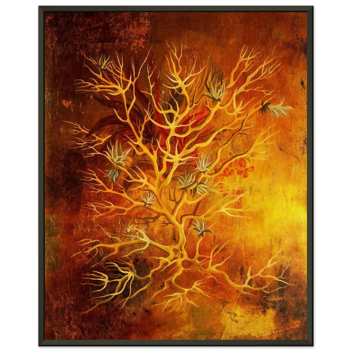 Remedios Varo PLANT 1960 Framed Art Print - Aluminum Frame - 70x100 cm / 28x40 inches