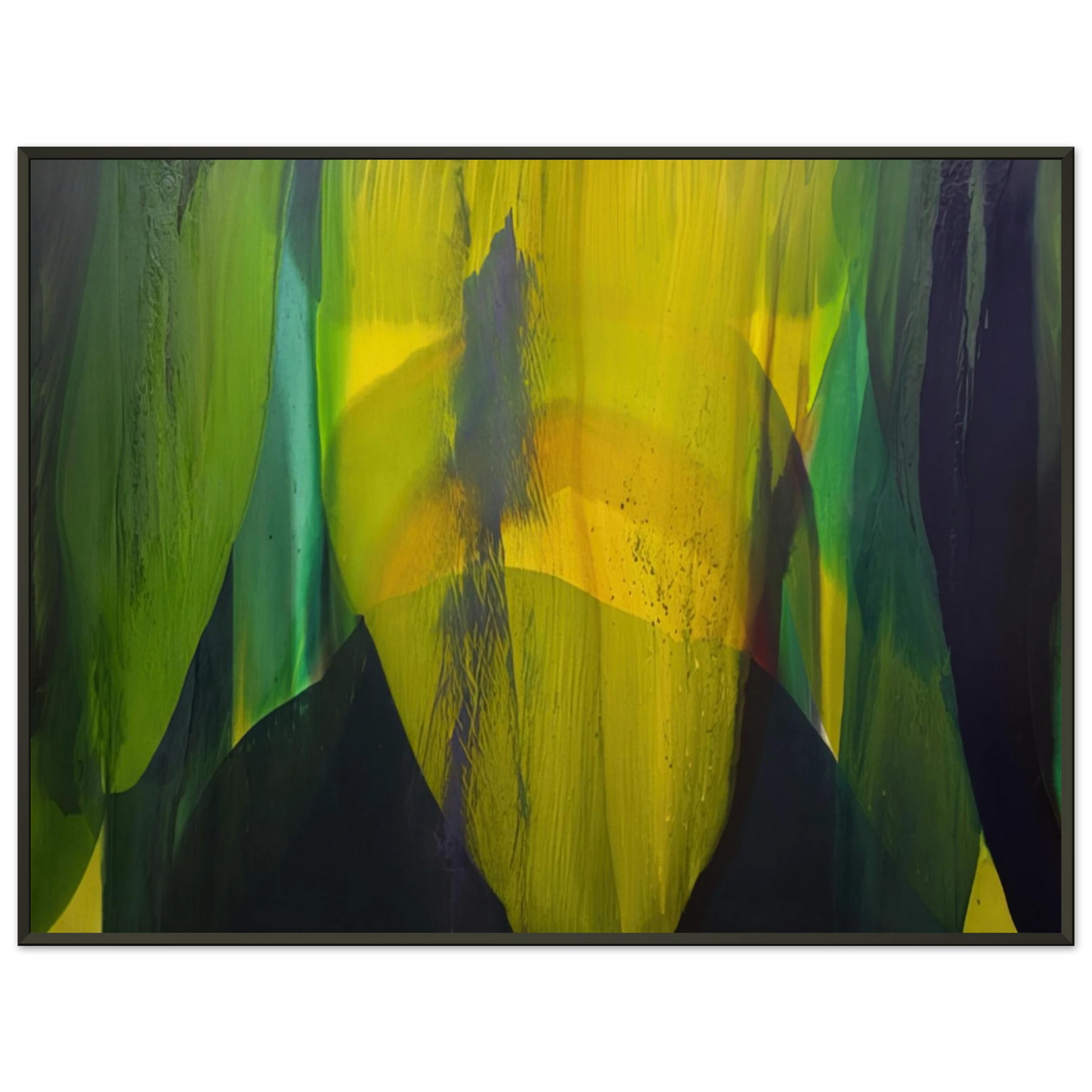 Paul Jenkins Phenomena Lasting Dawn Framed Art Print - Aluminum Frame - 40x50 cm / 16x20 inches
