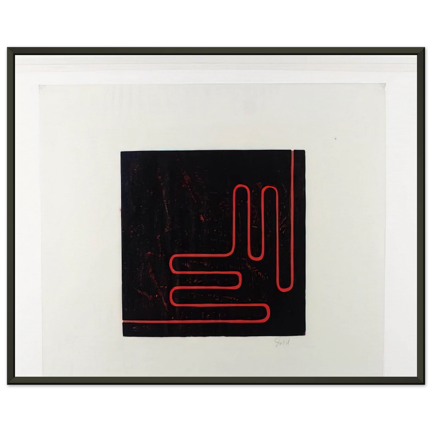 Donald Judd Untitled Print 1978 Framed Art Print - Aluminum Frame - 60x80 cm / 24x32 inches