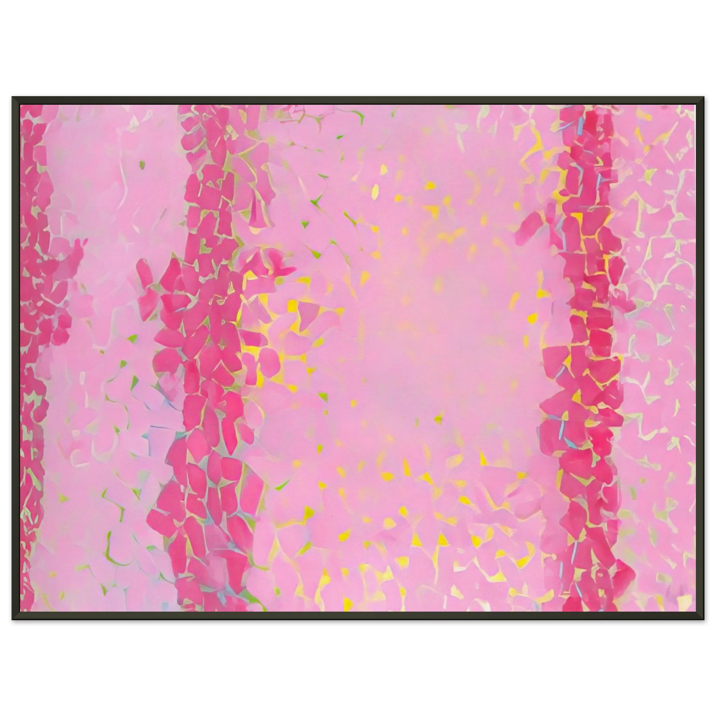 Alma Woodsey Thomas WIND AND CREPE MYRTLE CONCERTO 1973 Framed Art Print - Aluminum Frame - 70x100 cm / 28x40 inches