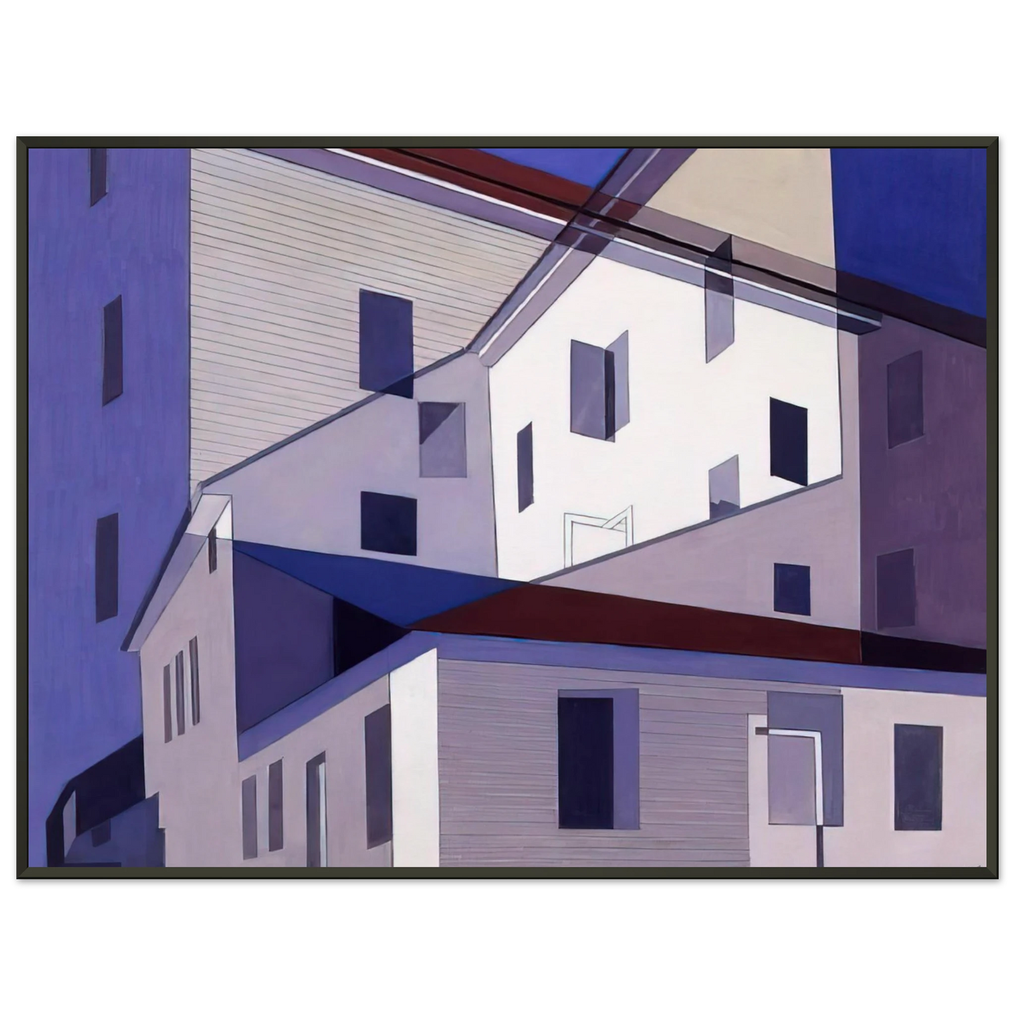 Charles Sheeler On A Shaker Theme 2 Precisionism Framed Art Print - Aluminum Frame - 60x80 cm / 24x32 inches