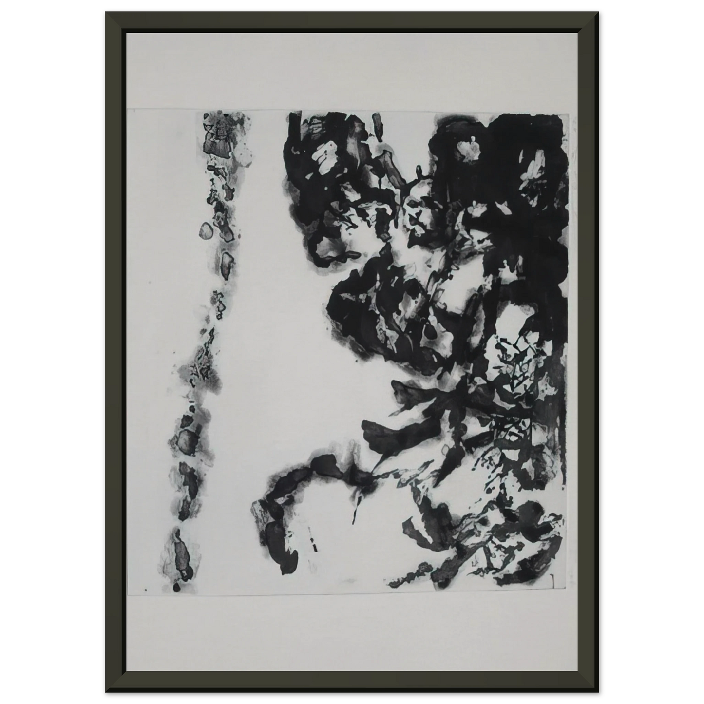 Zao WouKi EULOGY ON THE EXTREMELY DELICATE THINGS 1993 Framed Art Print - Aluminum Frame - 40x50 cm / 16x20 inches