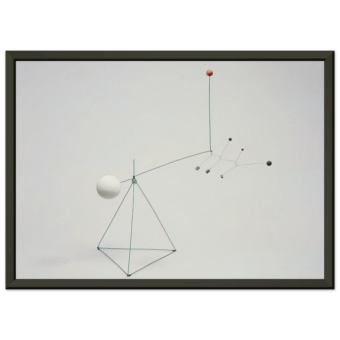Alexander Calder SMALL FEATHERS 1931 Framed Art Print - Aluminum Frame - 60x80 cm / 24x32 inches