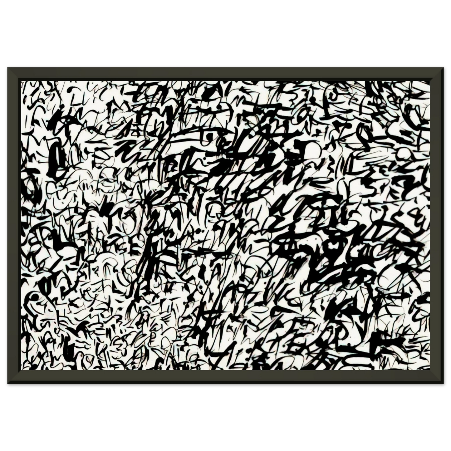 Keith Haring UNTITLED 1978 2 Framed Art Print - Aluminum Frame - 70x100 cm / 28x40 inches
