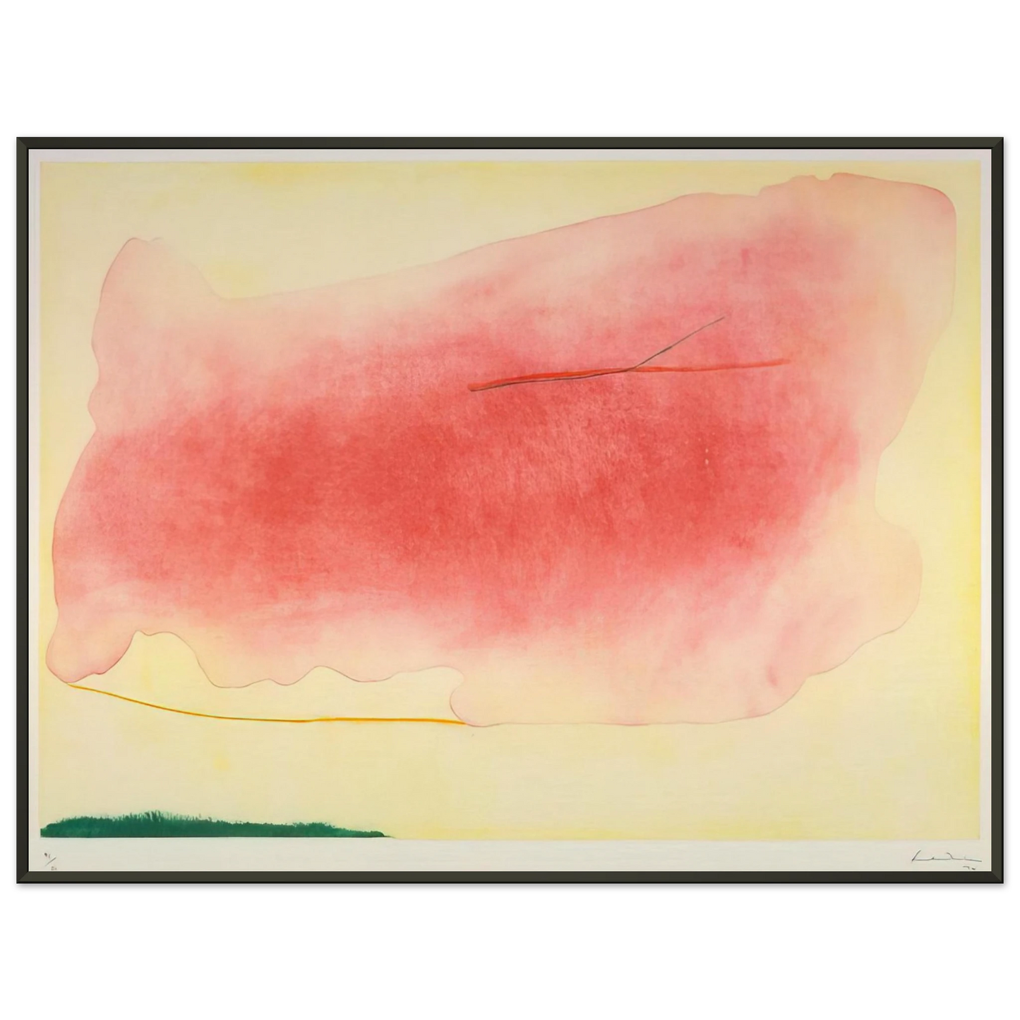 Helen Frankenthaler  Nepenthe  1972 Framed Art Print  - Aluminum Frame - 60x80 cm / 24x32 inches